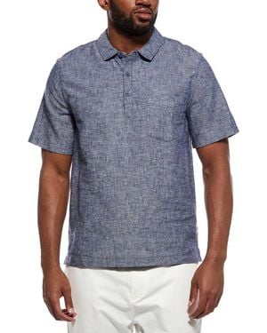 Onia Josh Linen-Blend Shirt - Blue
