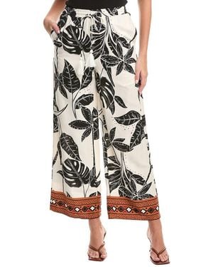 Fate Drawstring Linen-Blend Pant - Natural