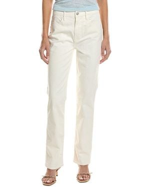FRAME Le Super High Au Natural Straight Jean - White