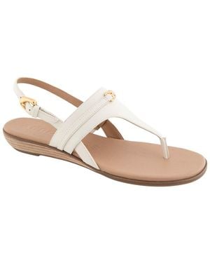 Aerosoles Gemal Leather Flat Sandal - White