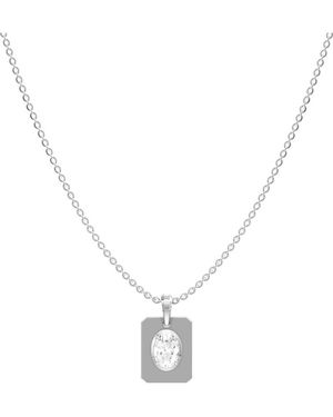 Lab Grown Diamonds 14K 1.00 Ct. Tw. Lab-Grown Diamond Necklace - Metallic