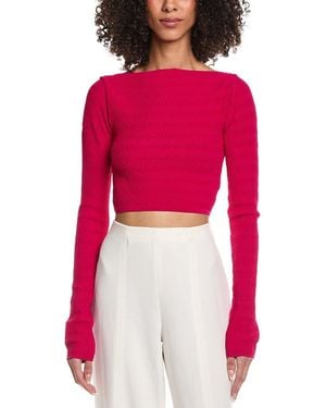 LAPOINTE Crepe Matte Top - Red