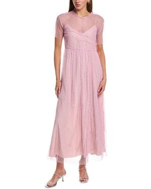 RED Valentino Tulle Midi Dress - Pink
