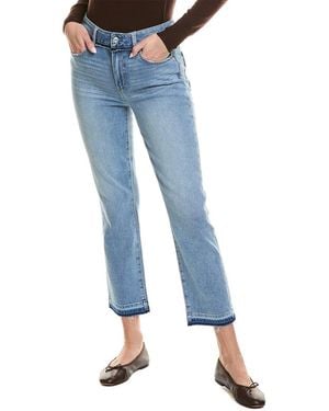 PAIGE Cindy Carmina Distressed Straight Leg Jean - Blue
