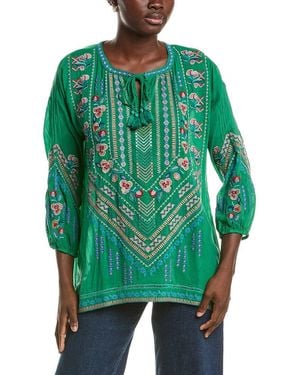 Johnny Was Margot Blouse - Green