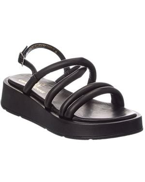 La Canadienne Abi Leather Platform Sandal - Black