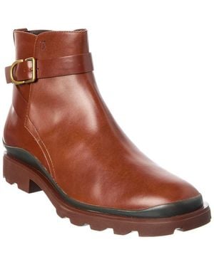 Tod's Trench Leather Boot - Brown