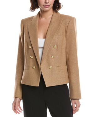 L'Agence Brooke Crop Blazer - Natural