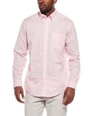 J.McLaughlin Collis Woven Shirt - Pink