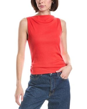 Michael Stars Coco Ruched Top - Red