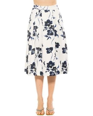 Alexia Admor Illia Midi Skirt - White