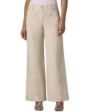 Wit & Wisdom Birch Emma High Rise Patch Pocket Wide Leg Jean - Natural