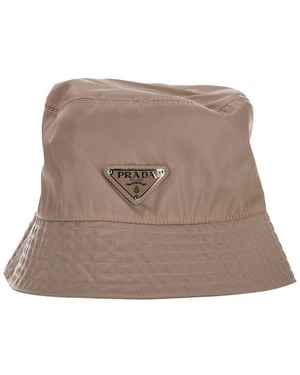 Prada Re-Nylon Bucket Hat (Authentic Pre-Loved) - Brown