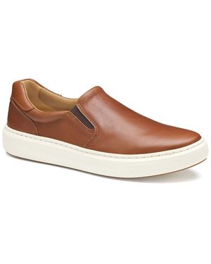 Johnston & Murphy Anders Slip-On Leather Sneaker - Brown