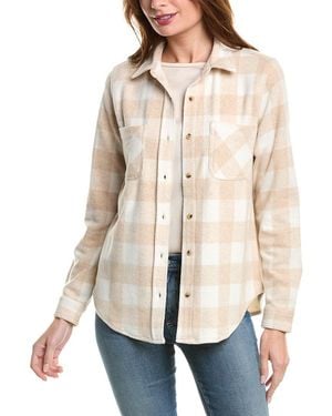 Beach Lunch Lounge Sally Brushed Flannel Shirt - Natural