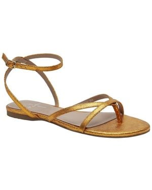 Linea Paolo Luz-L Leather Sandal - Metallic
