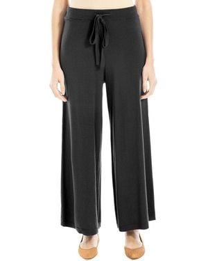 Max Studio Wide Leg Jumper Pant - Black