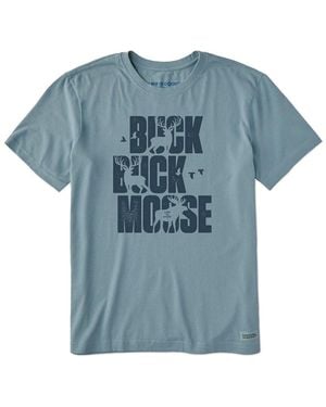 Life Is Good. Crusher T-Shirt - Blue
