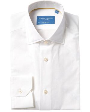 Robert Talbott Reynolds Linen-Blend Dress Shirt - White
