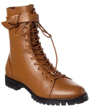 Alexandre Birman Evelyn Leather Bootie - Brown