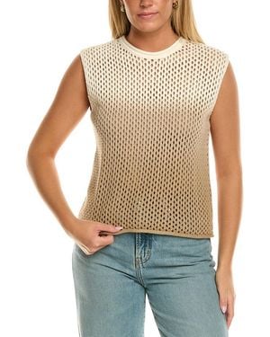 Velvet By Graham & Spencer Nina Sleeveless Cashmere-Blend Jumper - Blue
