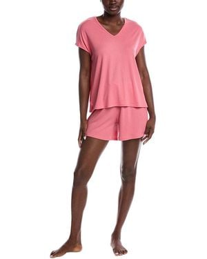 Natori 2Pc Sooth Pyjama Short Set - Pink
