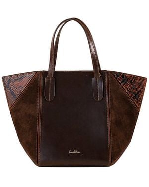 Sam Edelman West Small Leather Convertible Crossbody Tote - Brown