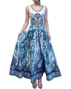 Linda Charm Maxi Dress - Blue