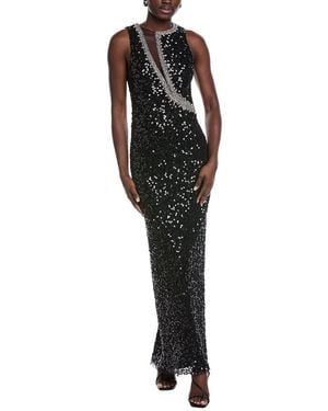 Aidan Mattox Embellished Gown - Black