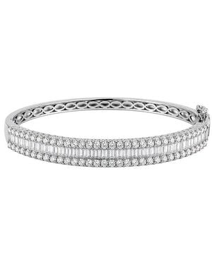 Lab Grown Diamonds 14K 5.50 Ct. Tw. Lab-Grown Diamond Fashion Bangle - White