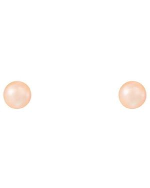 Splendid 14k 5-5.5mm Pearl Earrings - Multicolour