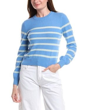Isla Frankie Stripe Cashmere Top - Blue