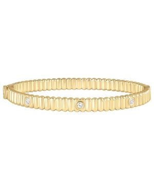 Electric Picks 14K Plated Cz Afterglow Bangle - Metallic