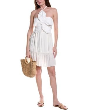Vince Camuto Crochet Bodice Cover-Up Dress - White