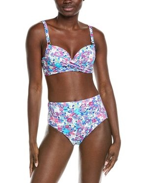 Catherine Malandrino 2Pc Twist Top Bikini Set - Blue