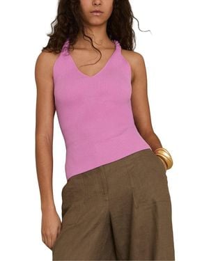 Reiss Lauren Twist Back Vest - Pink