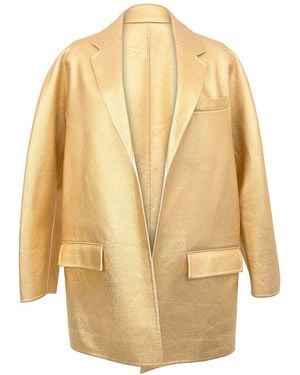 Valentino Oversized Blazer, Size One Size One Size (Authentic Pre-Loved) - Natural