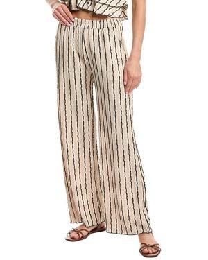 Vintage Havana Novelty Wide Leg Pant - Natural