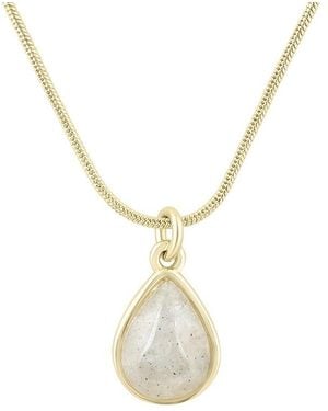 Electric Picks 14K Plated Raindrop Necklace - Metallic