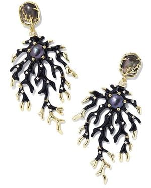 Kendra Scott Shea 14K Cz Statement Earrings - Metallic