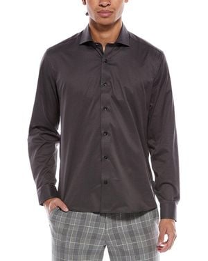 Stone Rose Performance Stretch Woven Shirt - Grey