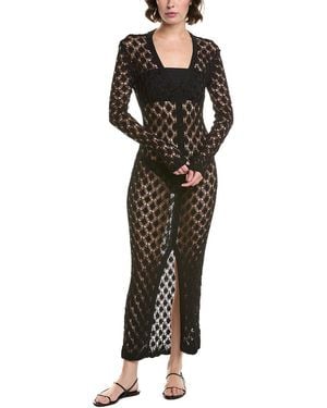 PQ Swim Jumper Midi Dress - Black