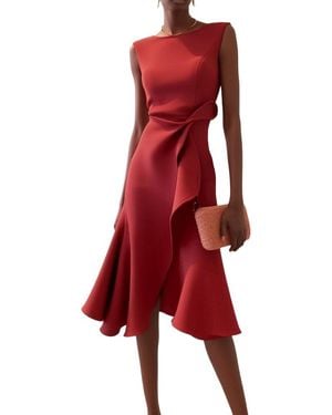 Kira Mone Sleeveless Midi Dress - Red