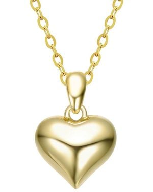 Rachel Glauber 14K Plated Pendant Necklace - Metallic