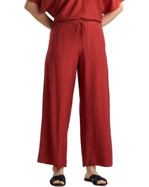 Natori Terra Foil Crinkle Pant - Red