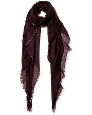 Blue Pacific Specialty Metal Cashmere-Blend Scarf - Purple