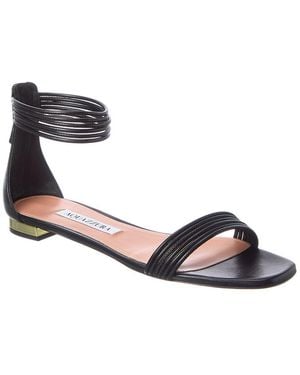 Aquazzura Leather Sandal - Metallic