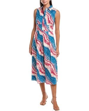 Nicole Miller Adley Midi Dress - Blue