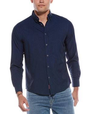 Report Collection Print Sport Shirt - Blue