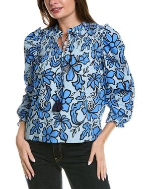 Sail To Sable Tassel Blouse - Blue